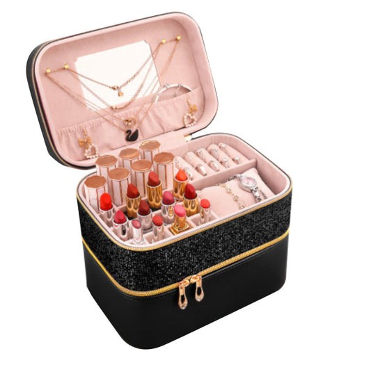 High-end Large-capacity Luxury Cosmetic Jewelry Box