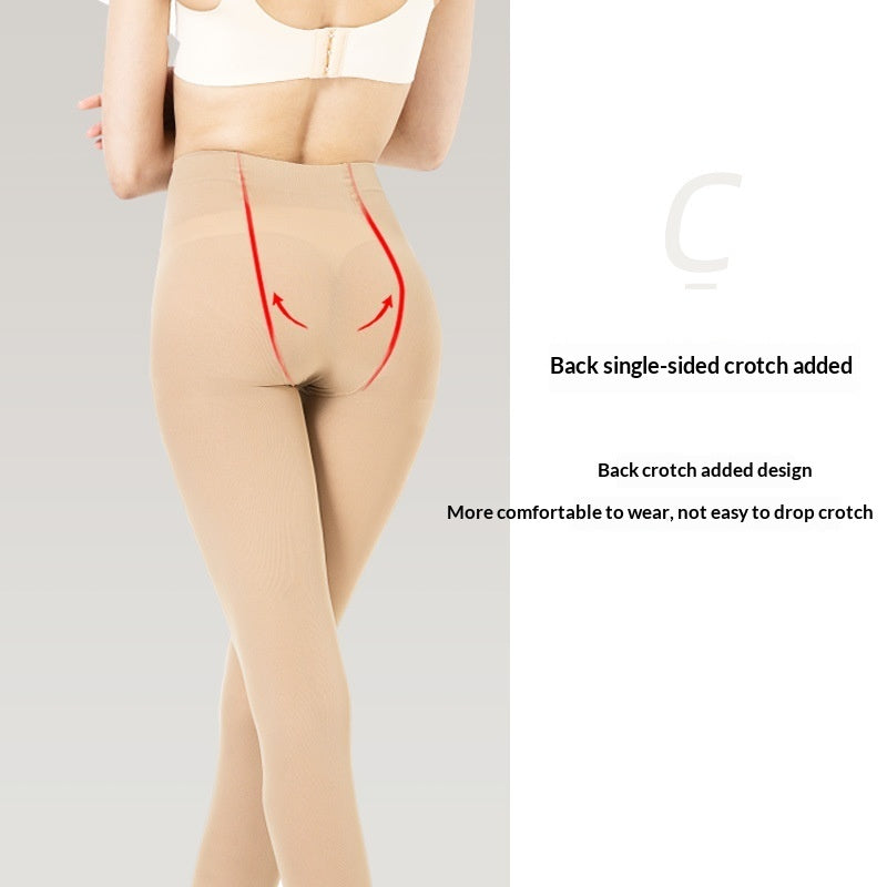 Anti-Laddering Velvet 120D Footed Tights For Women