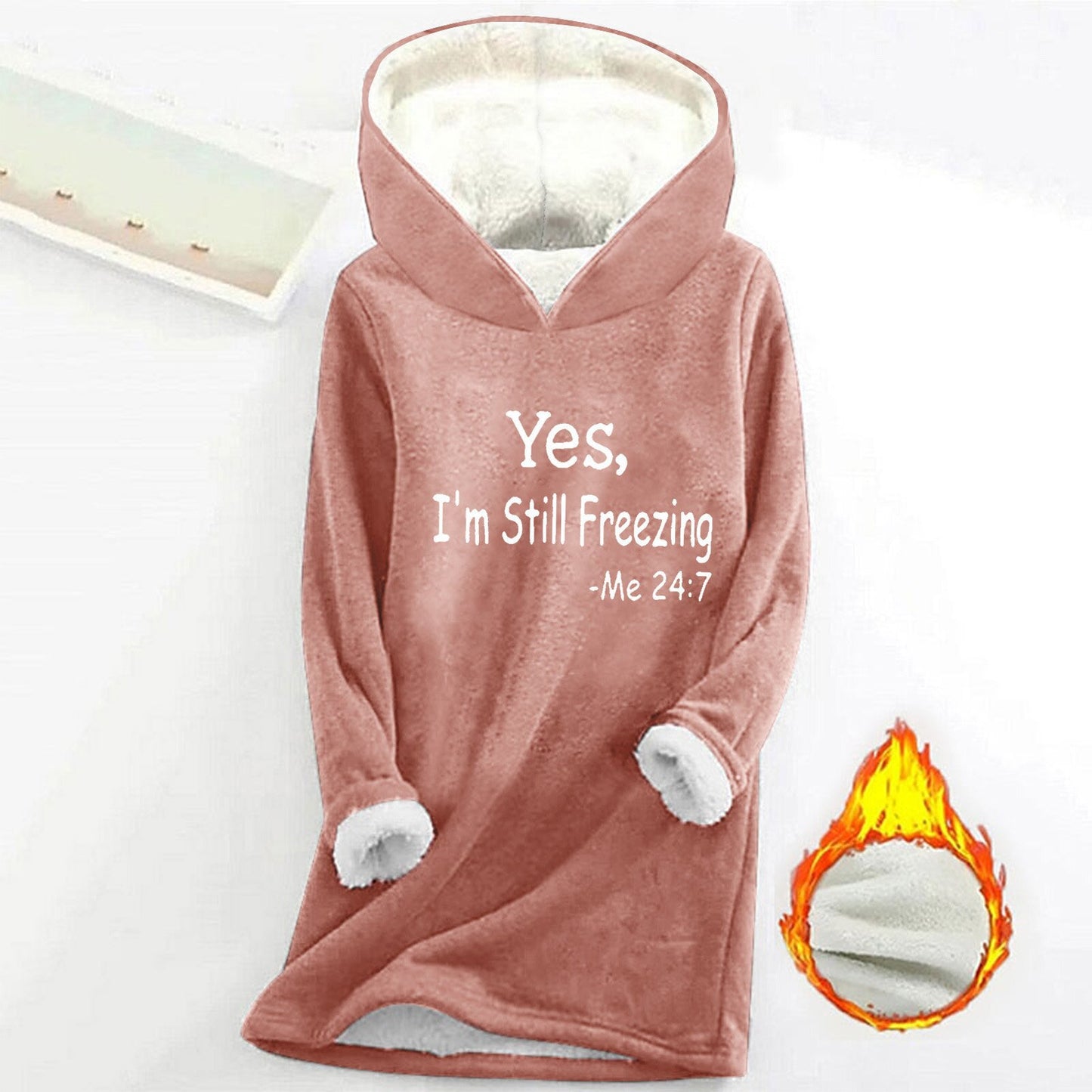 Women's Offset Print Pullover Long Sleeve Casual Plush Sweater