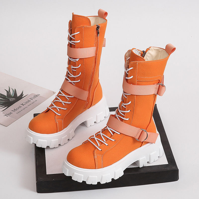 Net Celebrity Skinny Casual Inner Increase All-match Female Boots