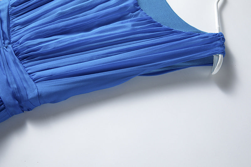 Temperament  Silk Vest Long Skirt