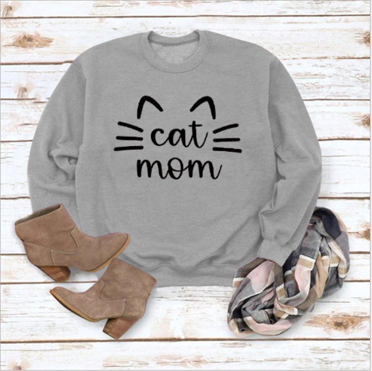 Letter Print Loose Casual Fashion Long Sleeve Sweater