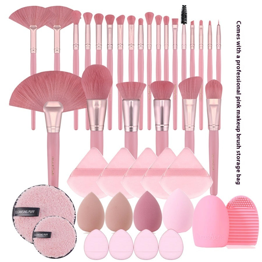 Professional Makeup Tool Brush Suit Sponge Powder Puff Beauty Blender Combination Travel Pack