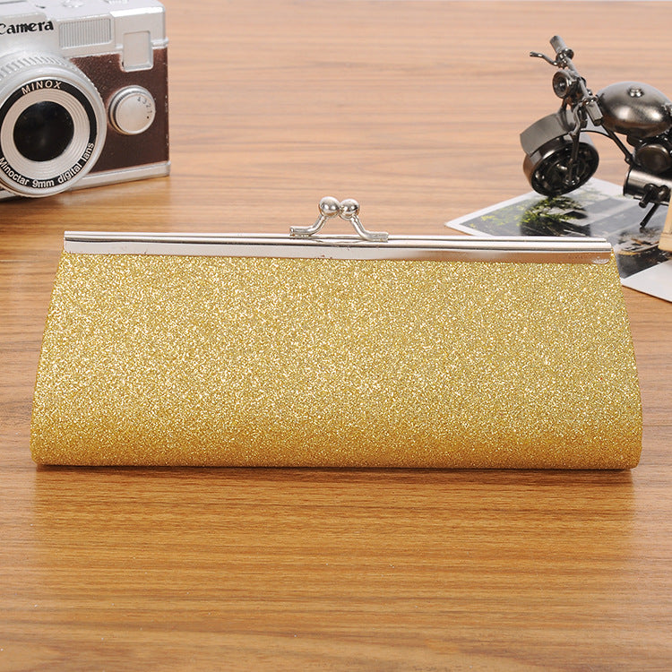 Long Wallet With Metal Clip Creative Chain Tote