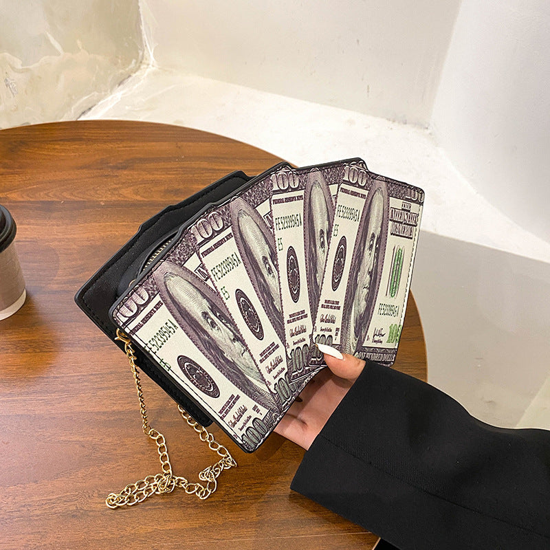 Personality Contrast Tower Dollar Skuldertaske