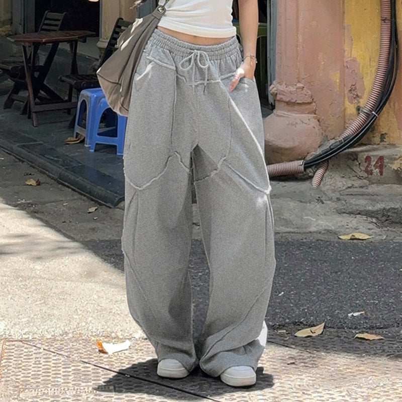 American Street Design Features Split Sweater Pants Lights