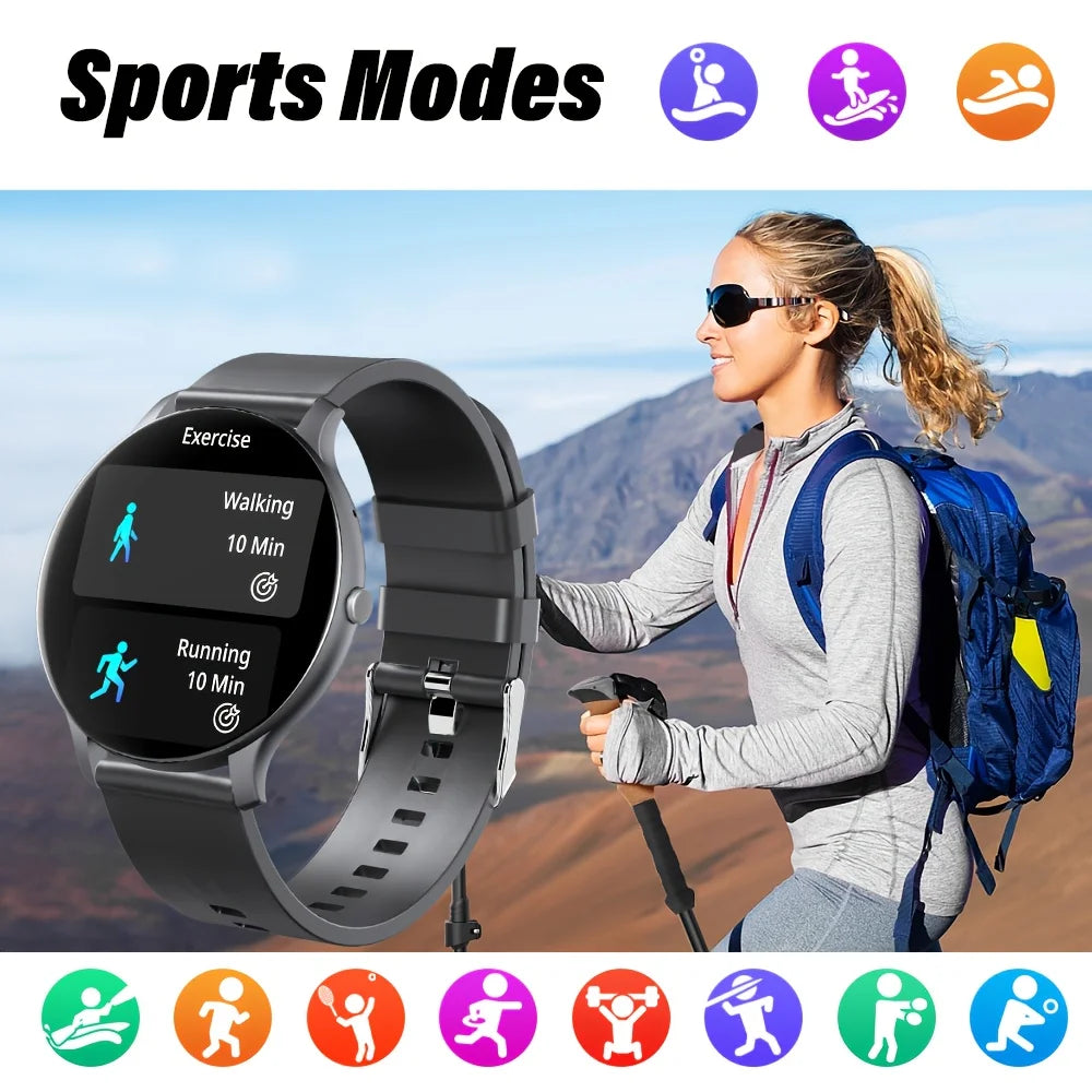 Smart Watch 1.46 HD Screen Heart Rate Monitor Sports Fitness Watch IP68 Waterproof Bluetooth Android IOS Smart Watch