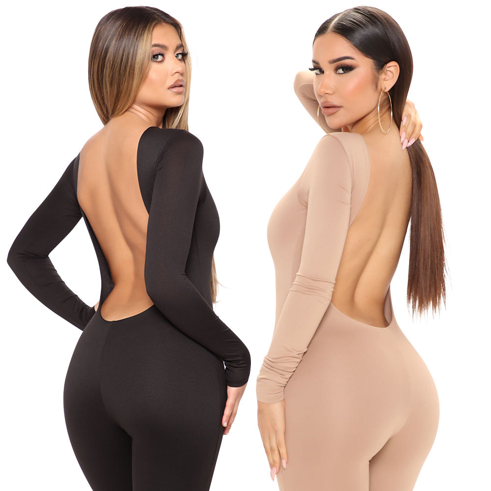 Women's Long Sleeve Jumpsuit Trousers