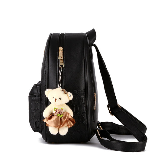 Korean Casual Shoulder College Style Solid Color