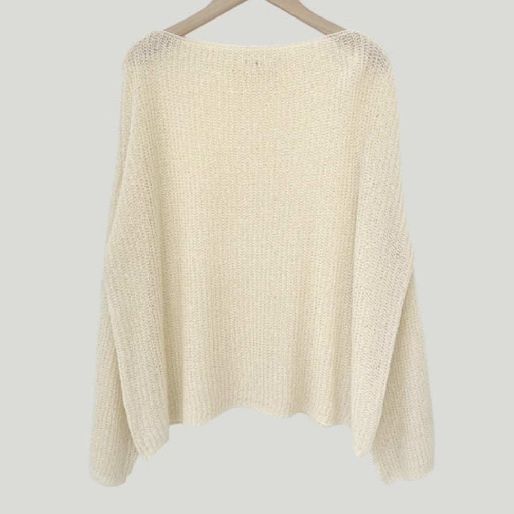 Thin Ice Silk Sweater Loose Outer Wear