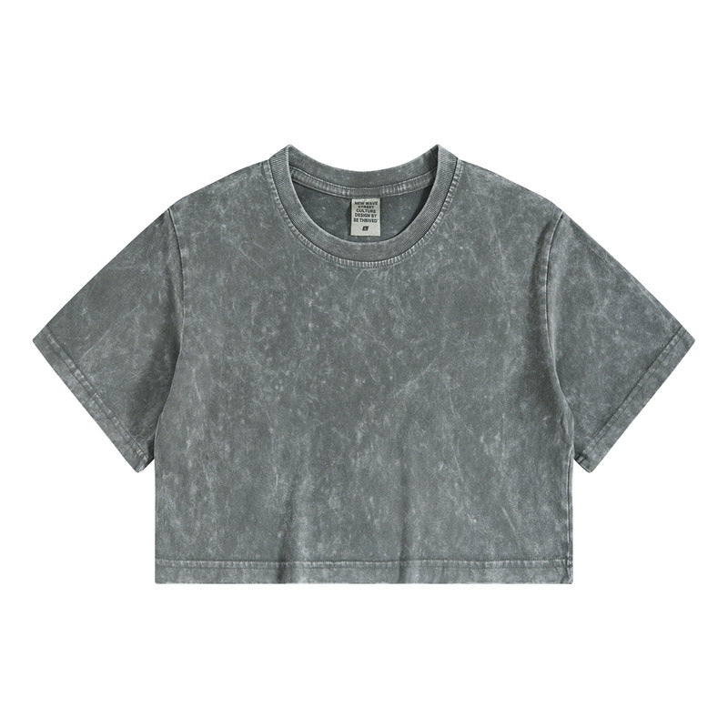 Women's Half Body T-Shirt Hip-hop Navel Sports Short Sleeves