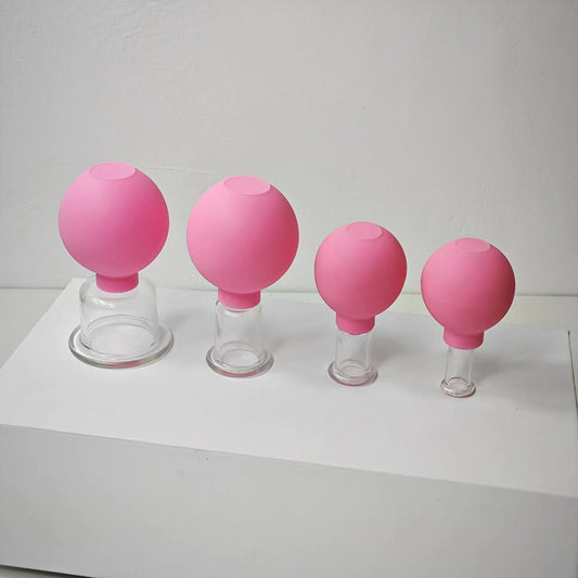 Upgraded Vacuum Silicone Facial Beauty Jar Household Walking Jar Cup Facial Lifting Cupping Ball Skin Filling Beauty Cupping Cup