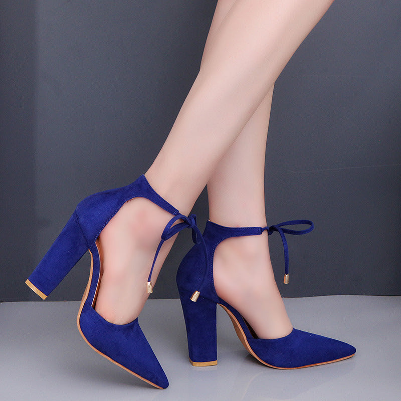 Women's Shoes Chunky Heel High Heel Lace-up Large Size Sandals