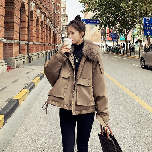 Winter Korean Style Fleece Cotton Padded Coat