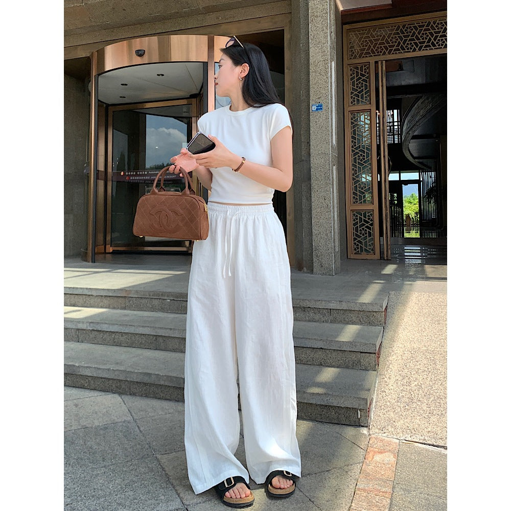 Loose Slimming And All-matching Casual Wide-leg Pants
