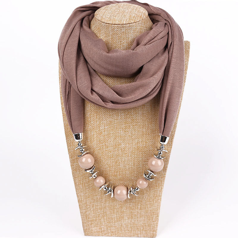 Gorgeous Bead Pendant Ring Bib Ladies