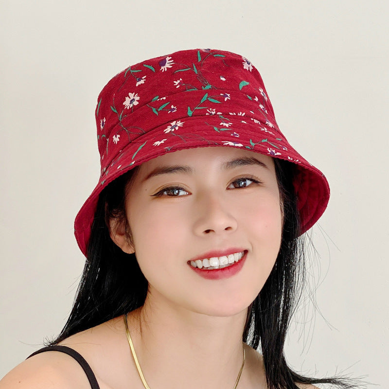 Summer Women's Thin Cloth Bucket Hat Sunshade