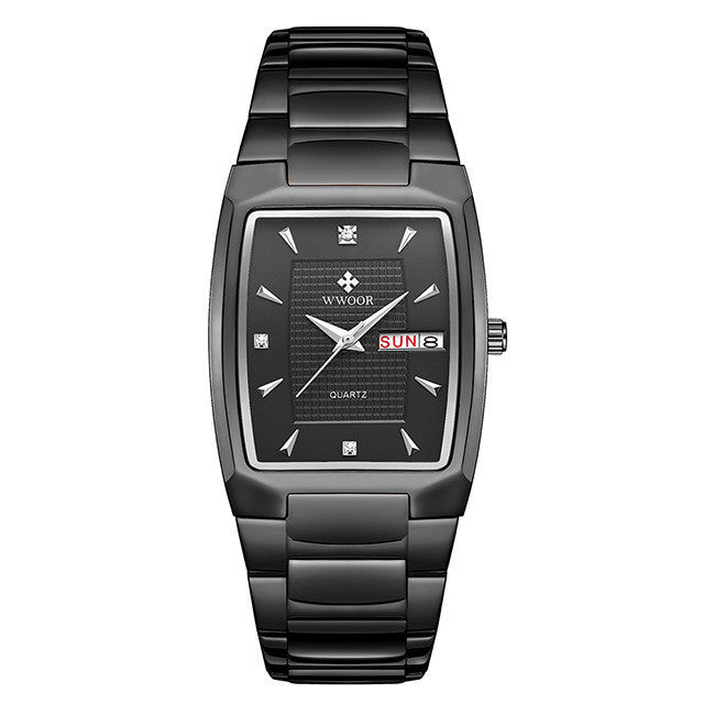 Men's Business Fashion Waterproof Square Quartz Watch