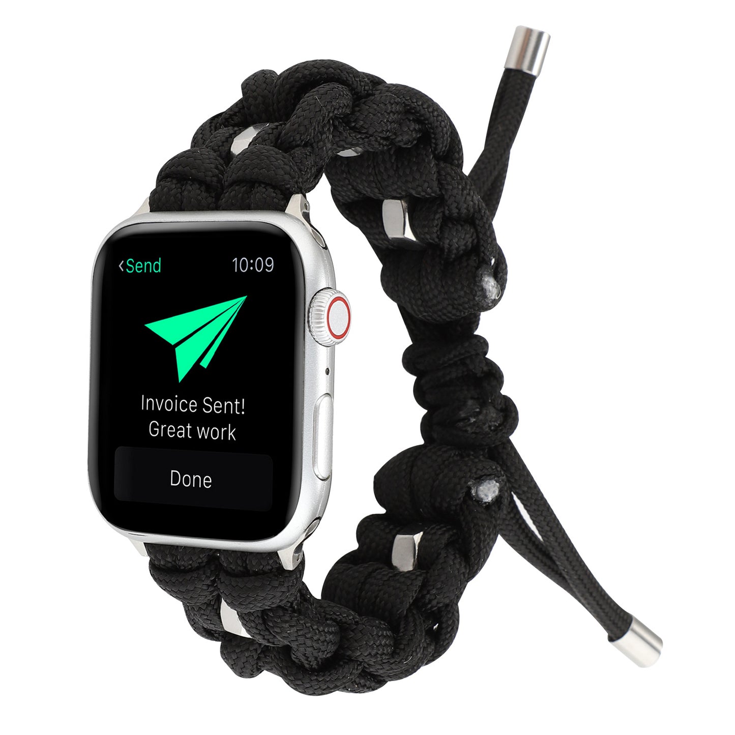 Compatible with Apple, Applicable Apple Watch Band Apple Watch Nylon StrapIwatch Outdoor Umbrella Cord Braided Strap