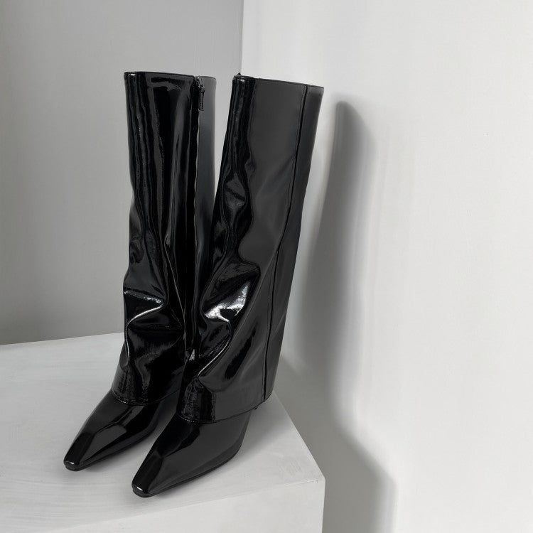 Women's Black Boots With High Heels
