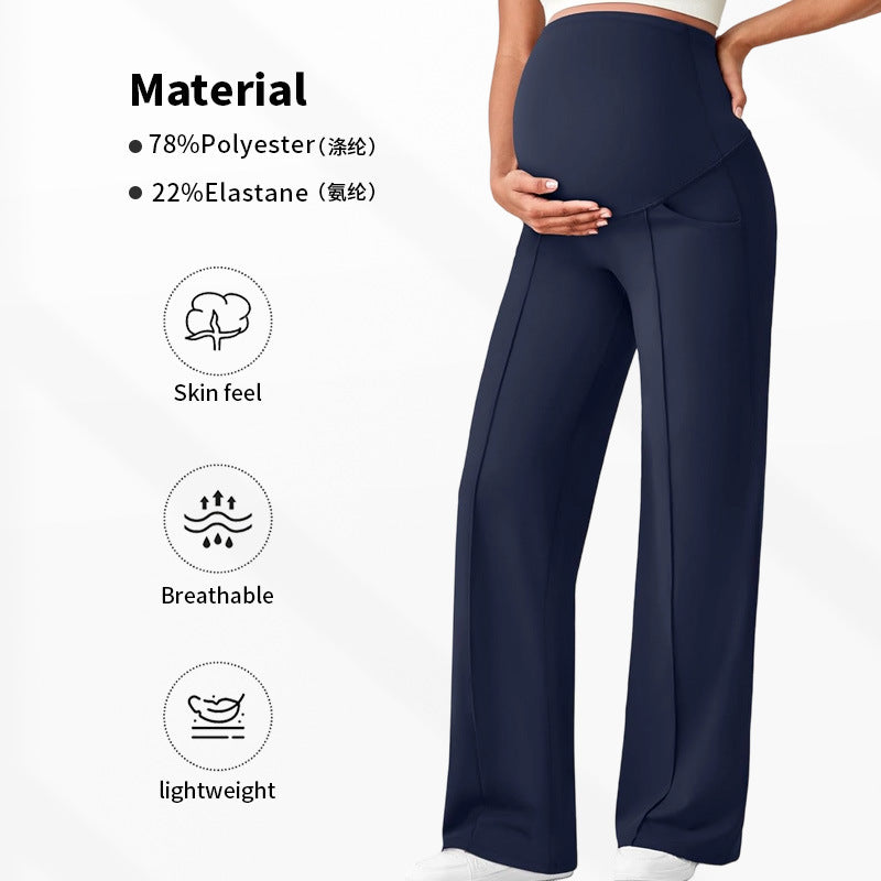 Maternity Belly Support Straight Leg Pants