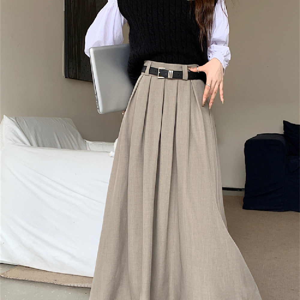 Women's All-matching Slim Fit Temperament Midi Skirt