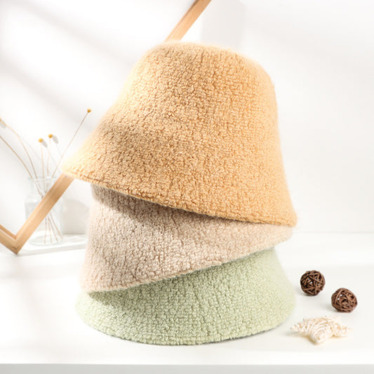 Female Fisherman Hat Alpaca Bucket Gentle