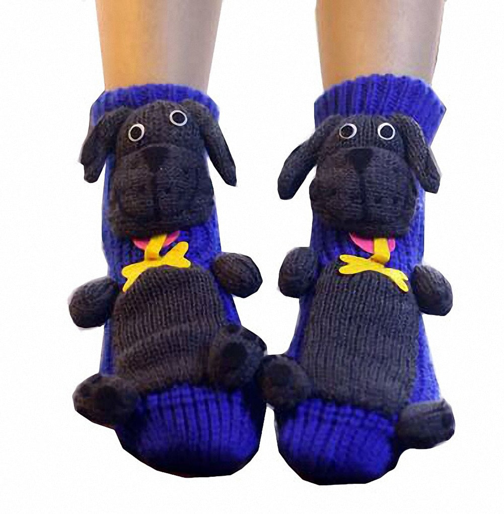 Women's Fashion 3D Cartoon Woolen Yarn Socks