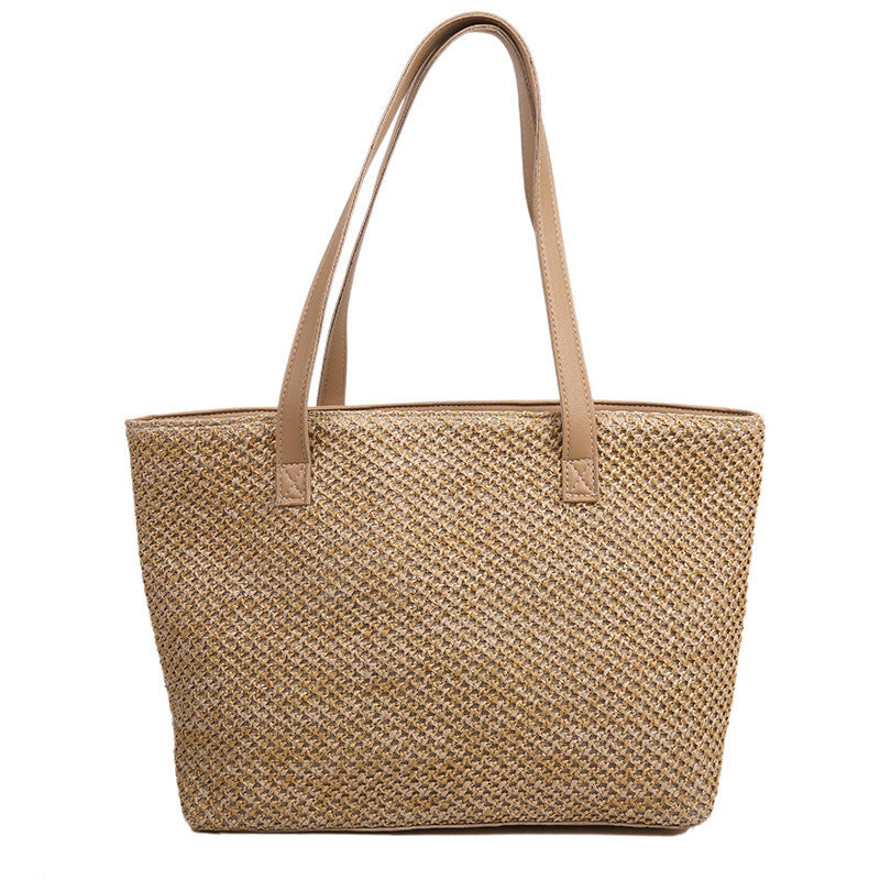 Woven Women's Popular Fashion Large Capacity One Shoulder Handbag