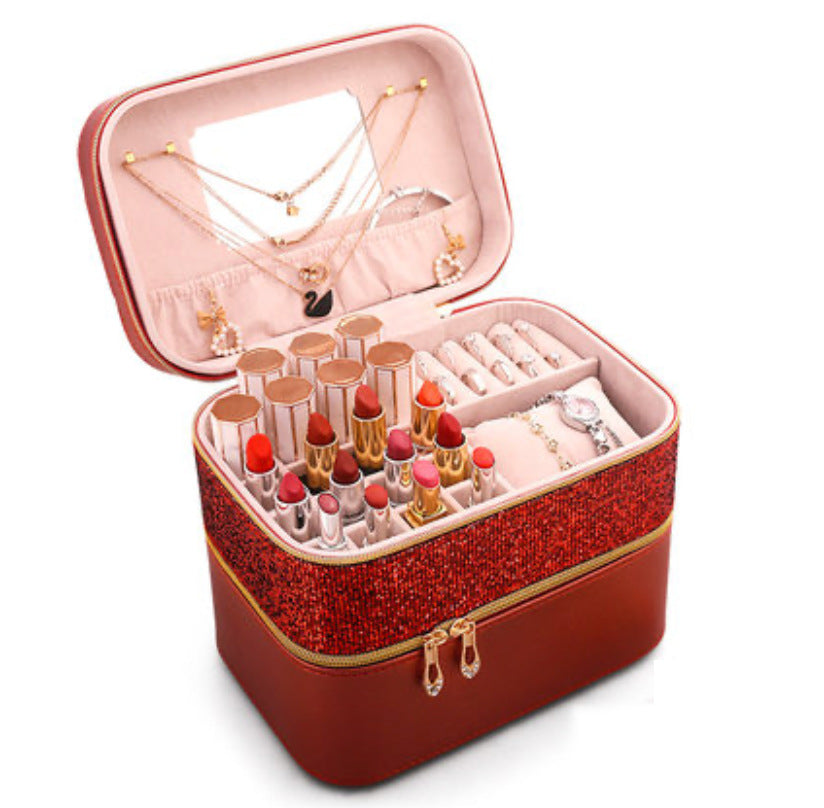 High-end Large-capacity Luxury Cosmetic Jewelry Box