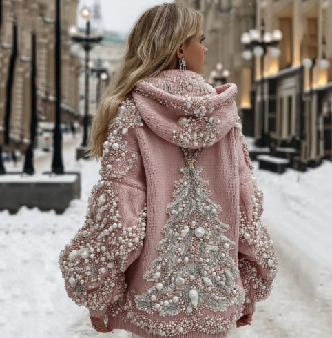 Christmas Halloween Digital Print Long Sleeve Women's Sweatshirt