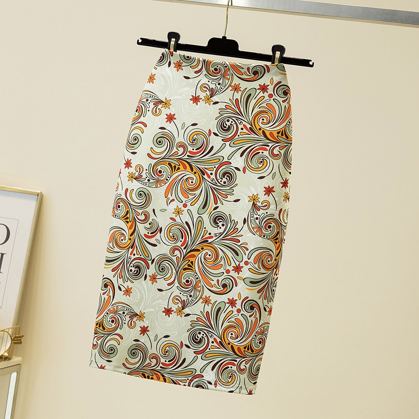 Court Women's Printed Wear Pencil Sheath Skirt