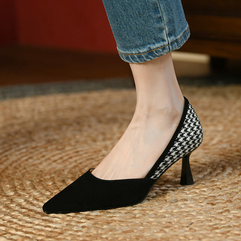 Shallow Mouth Niche French Single Shoe With Small Heel