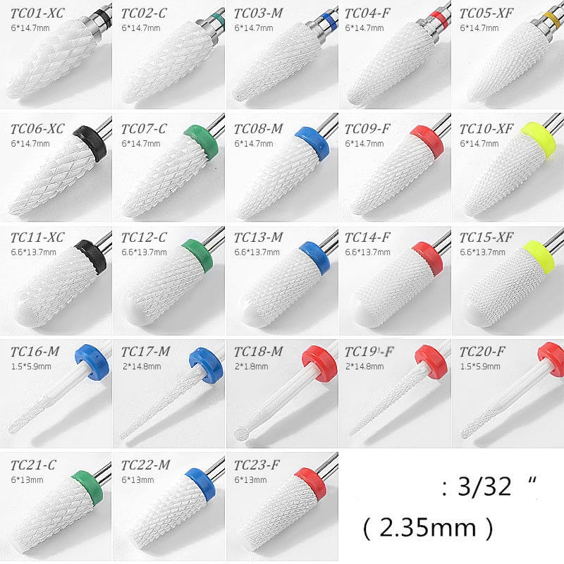 Art Ceramic Polishing Bit For Nail Removal