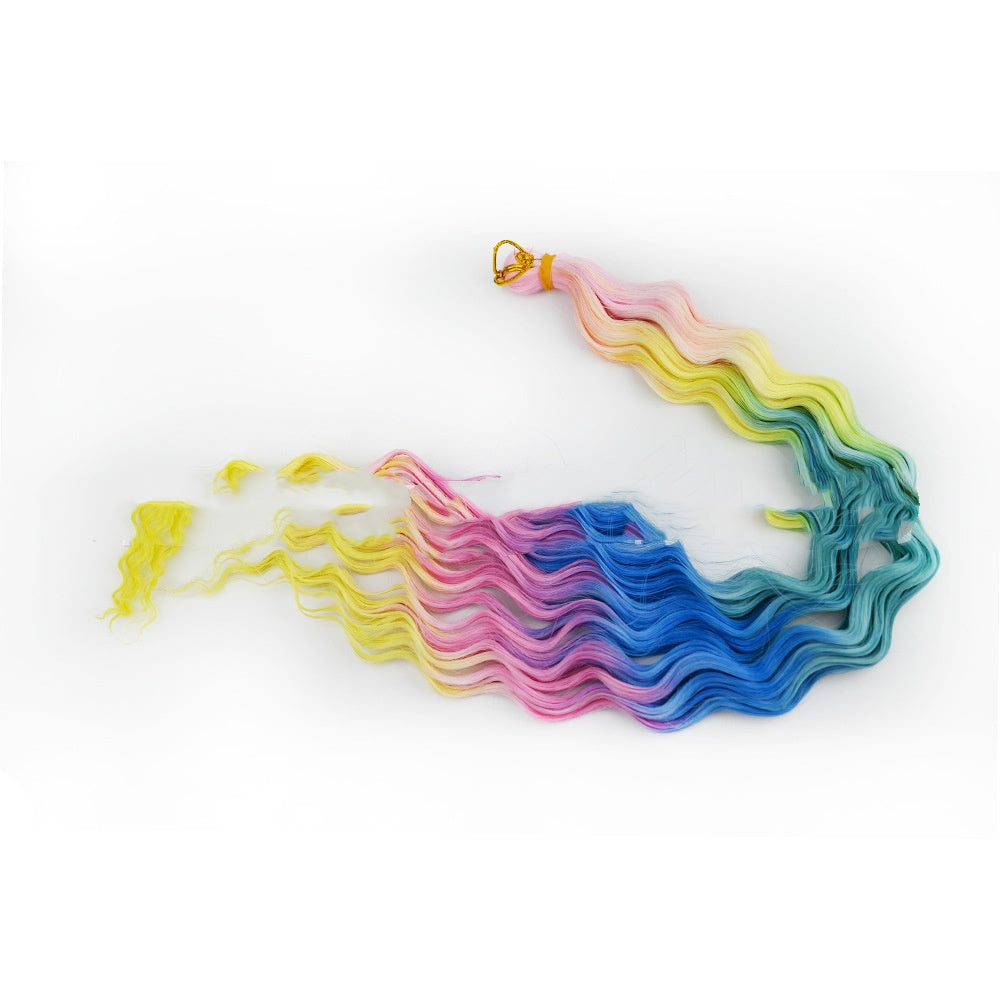 Crochet Dreadlocks Wig Gradient Long Curly Hair