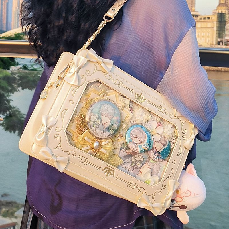 Girl Versatile Retro Transparent Small Square Bag