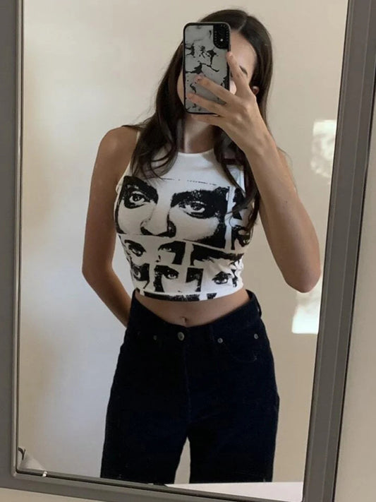 Women's Printed Round Neck T-shirt Slim Fit