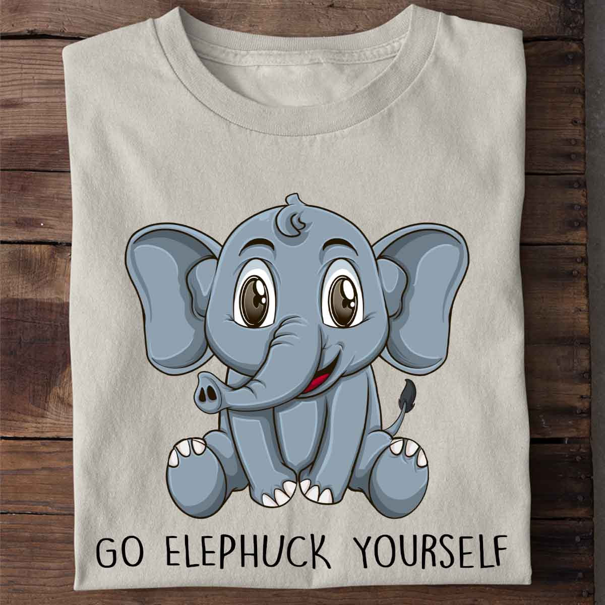Elephant Print Short-sleeved Team Uniform European And American Fabrics