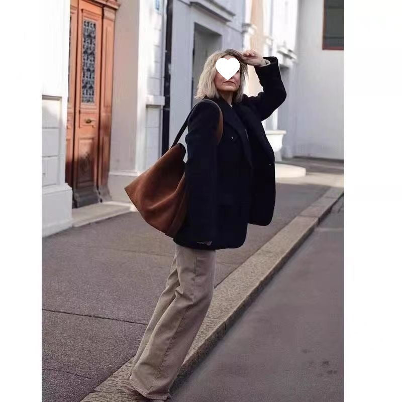 New College Student Large Capacity Commuter Retro Shoulder Underarm Bag Women