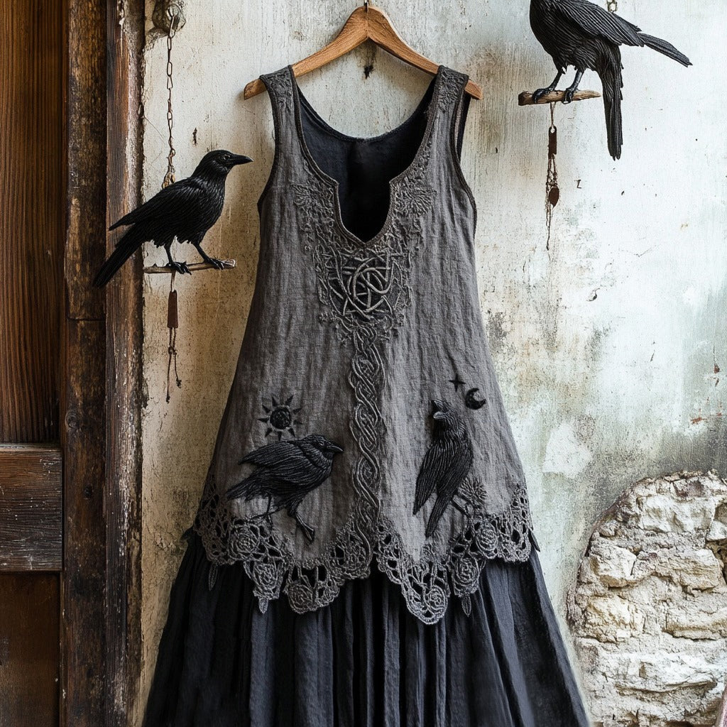 3D Printed Pattern Short-Sleeved Women's Dress
