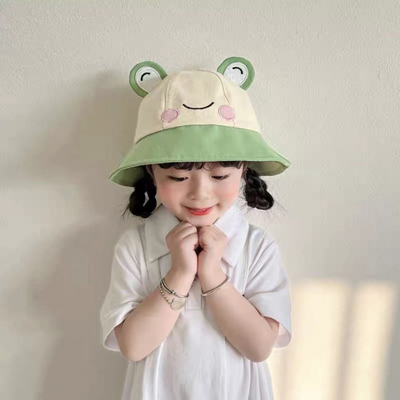 Cute Cartoon Children's Thin Western Style Sun-proof Bucket Hat