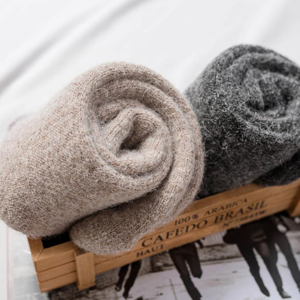 Wool Socks Thickened And Plush Warm Terry Middle Cylinder