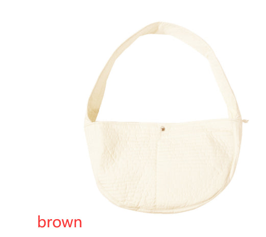 Portable Cross Body Pet Canvas Bag For Going Out