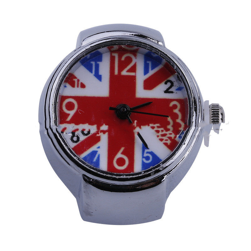 Popular Ring Watch Colorful Digital Fashion Round Disc Ring Watch