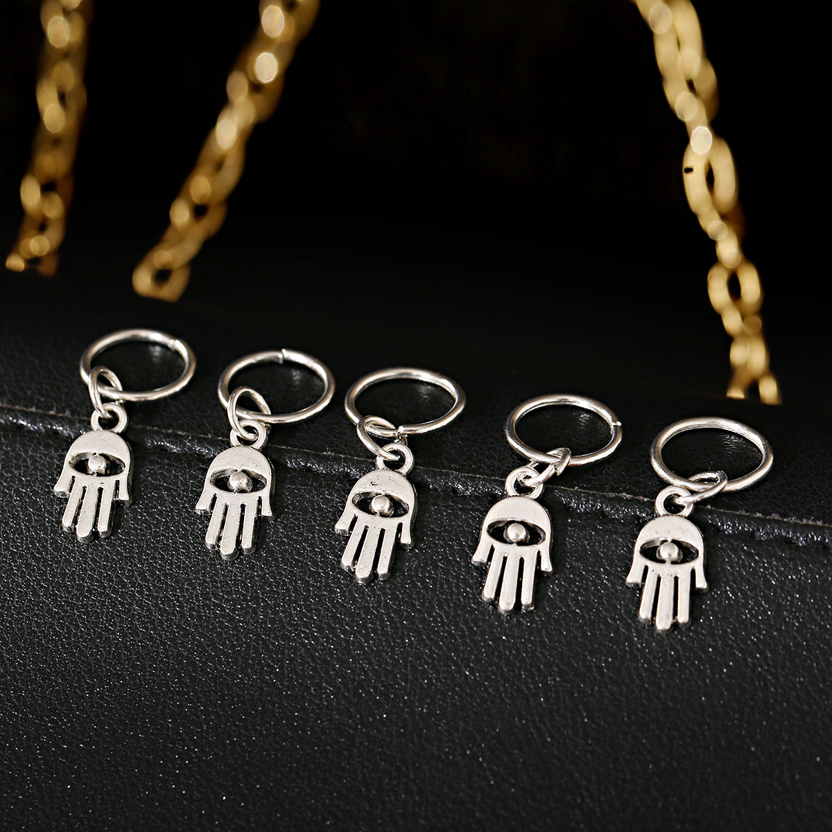 Dreadlocks Buckle Metal Loop Braided Hair Ring Hip Hop Disco Braid