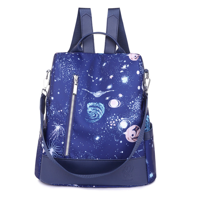Oxford Cloth Water Repellent Compartment School Bag