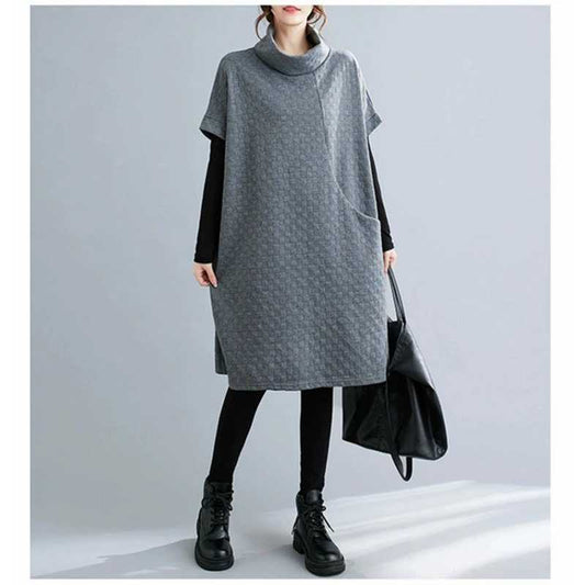 Womens Long-Sleeve Vest Dress Coat