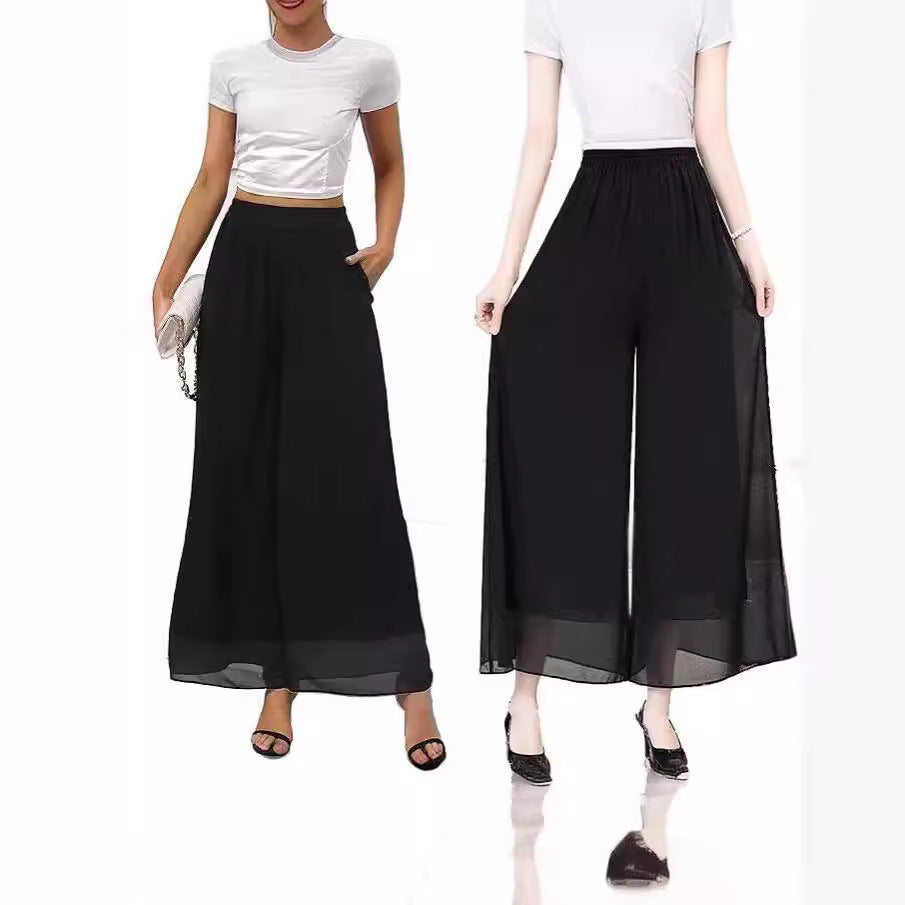 Chiffon Wide Leg Women's Loose Fashion Pants