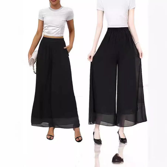 Chiffon Wide Leg Women's Loose Fashion Pants