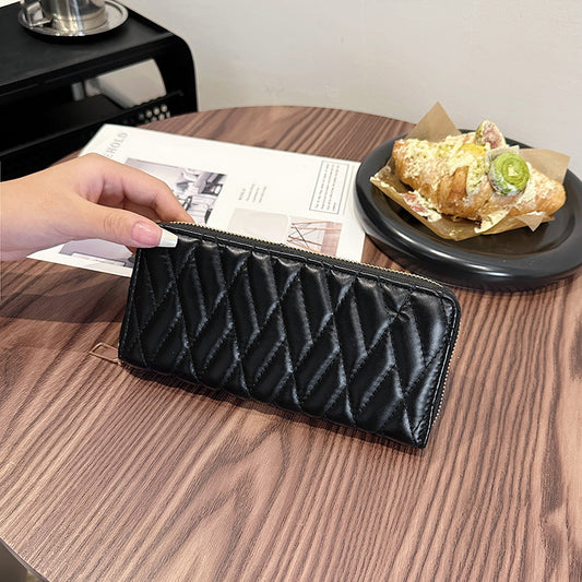 Women's Fashion First Layer Cowhide Zipper Bag